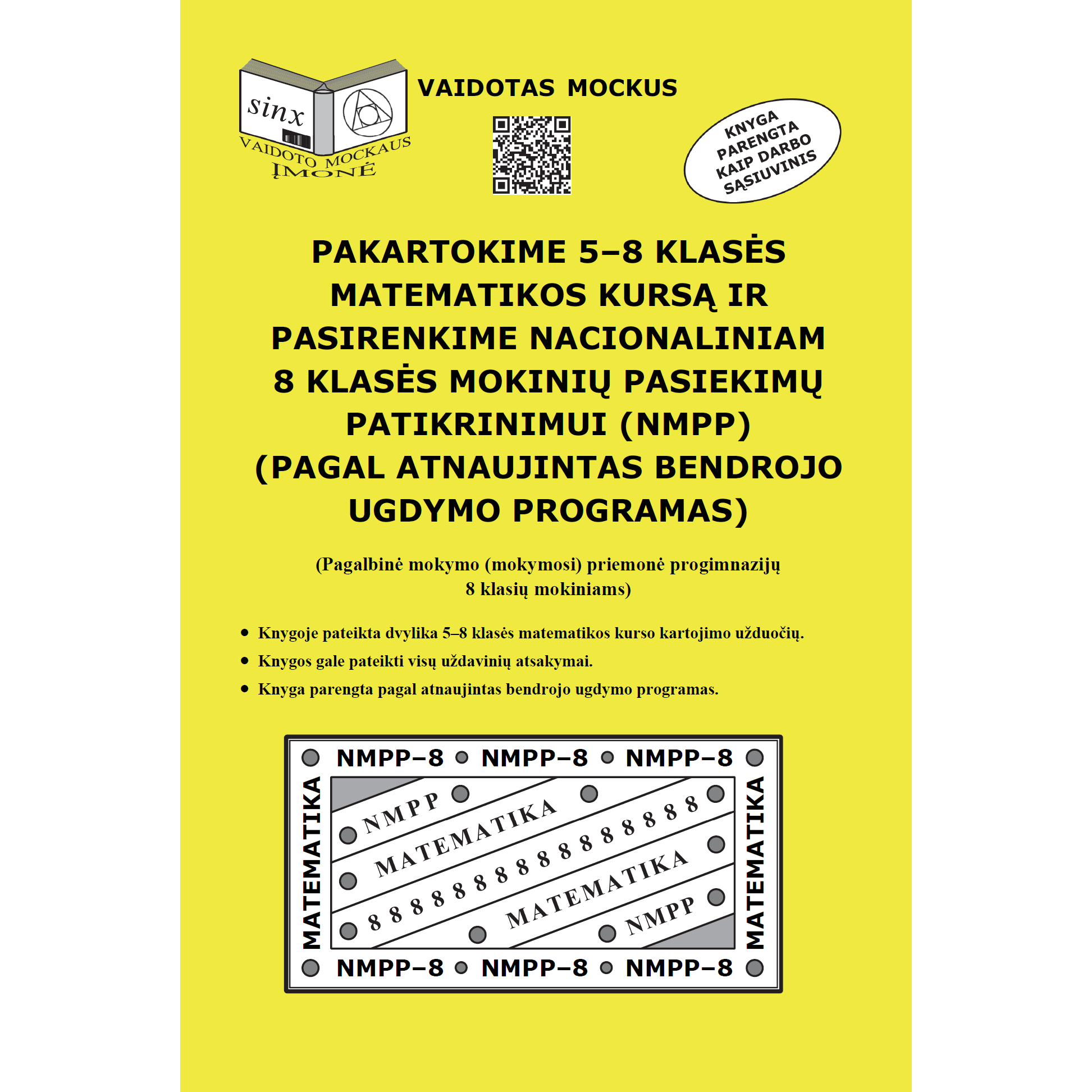 Pakartokime 5–8 klasės matematikos kursą ir pasirenkime 8 klasės NMPP Mockus