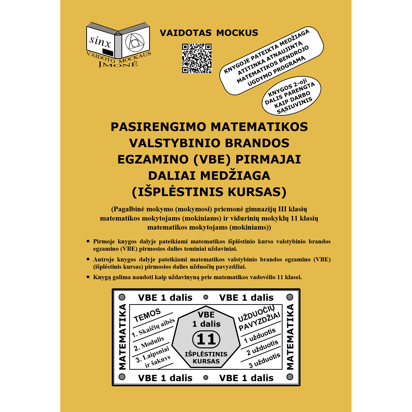 Pasirengimo matematikos VBE 1 daliai medžiaga (išplėstinis kursas) Mockus