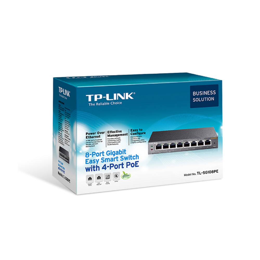 Комутатор не керований, мережеве обладнання,TL-SG 108PE TL-SG108PE