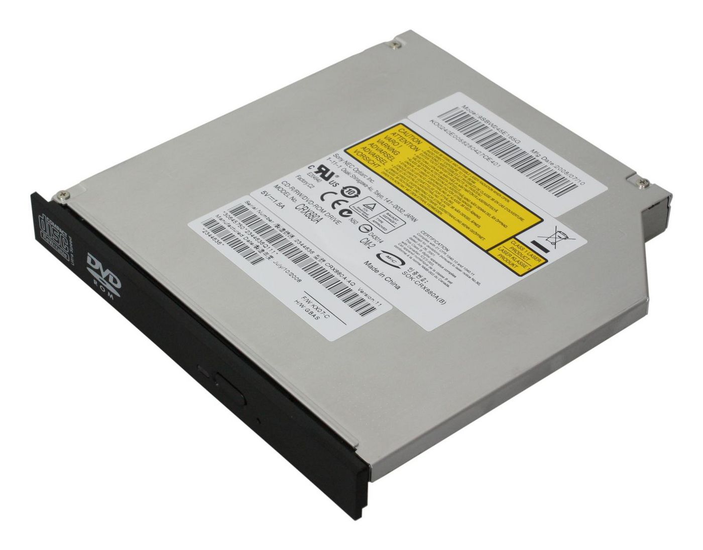 CD-RW/DVD combo drive, 24X