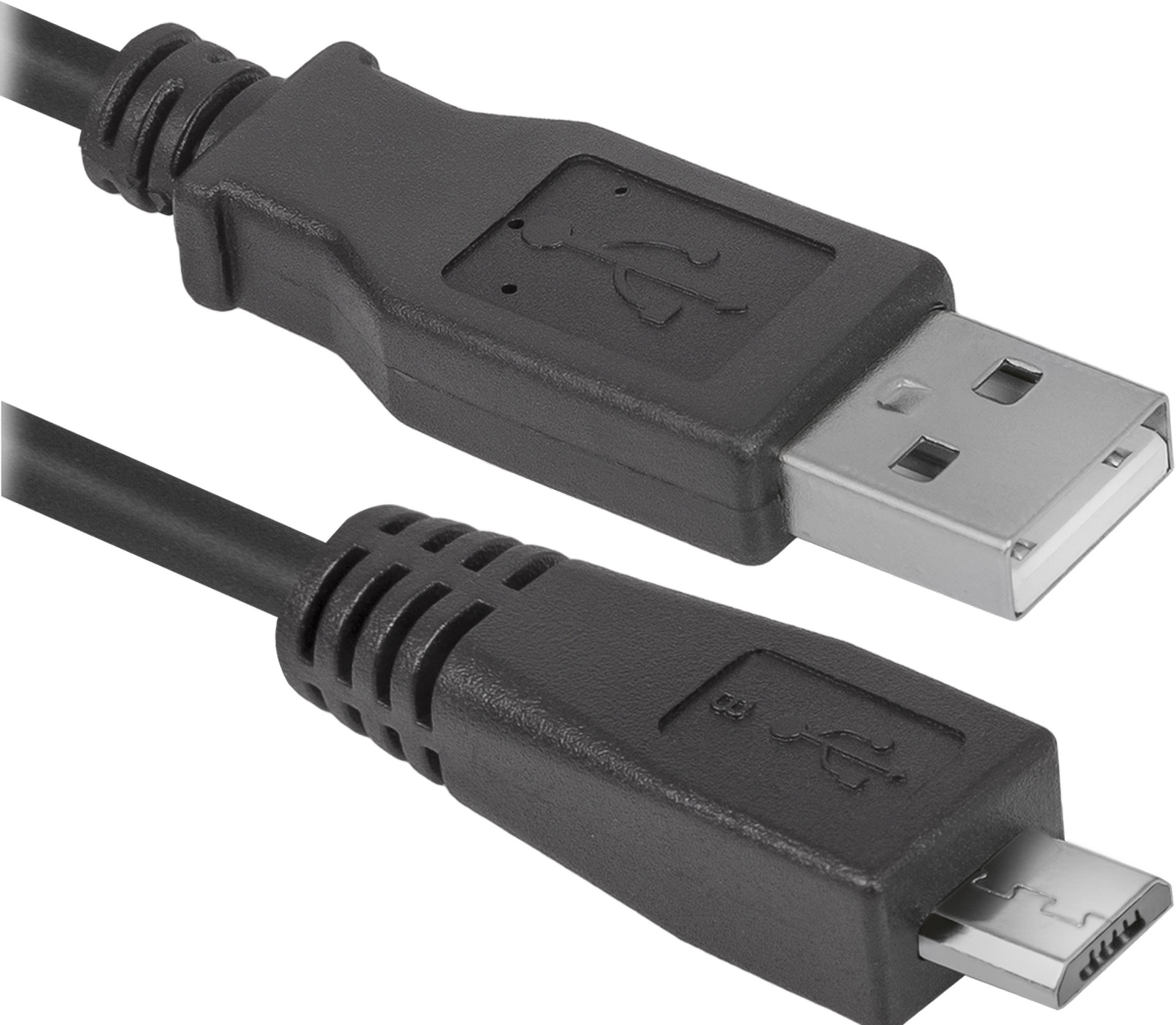 Кабель USB 2.0 AM-micro BM, 1.8 м, чорний, 08-10BH Defender