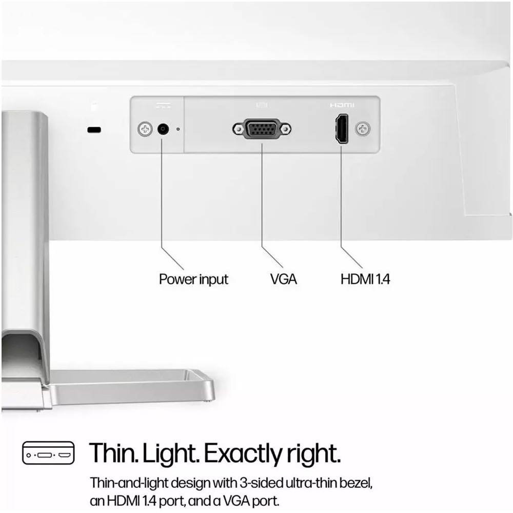 Монітор білий 23.8" 16:9 FHD IPS;300 nits, HDMI  HP S5 524sw