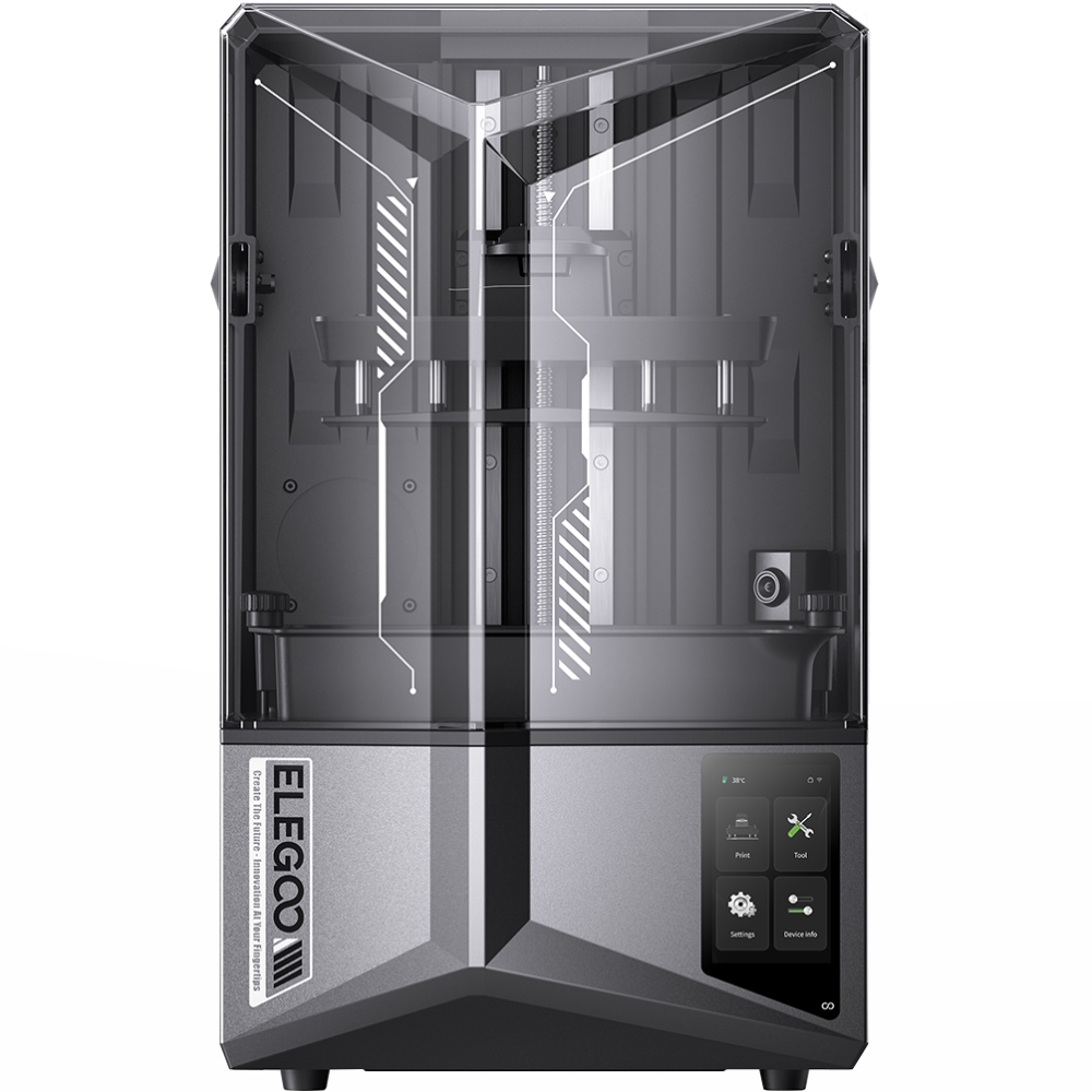 Принтер 3D ELEGOO Saturn 4 Ultra 12K(LCD ±0.1 mm Chitubox MSLA 218.88x122.88x220 mm WiFi USB сірий)
