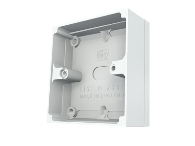 Настінна коробка UK 1G, 28мм,біла 42-501
