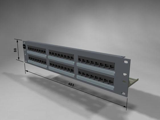 Патч-панель 19", 48xRJ45, UTP,кат.5е, 2U PID-00059