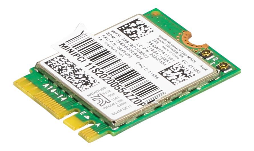 M.2 PCIe dual-band Wi-Fi and 