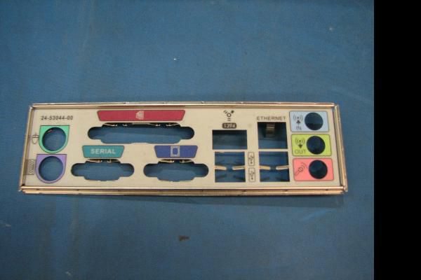 ATX I/O backplate for 