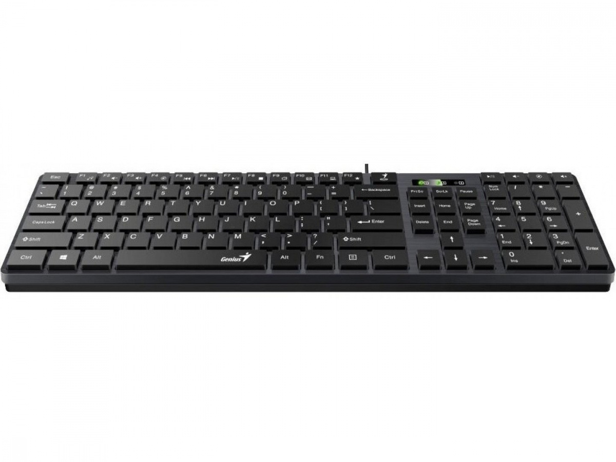 клавiатура дротова USB Black UKR SlimStar 126