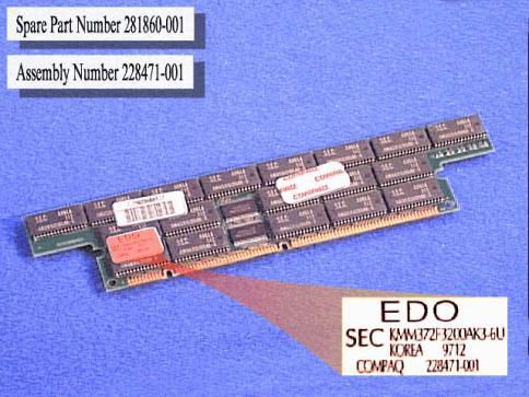 HPE Memory 256MB 60ns DIMM EDO