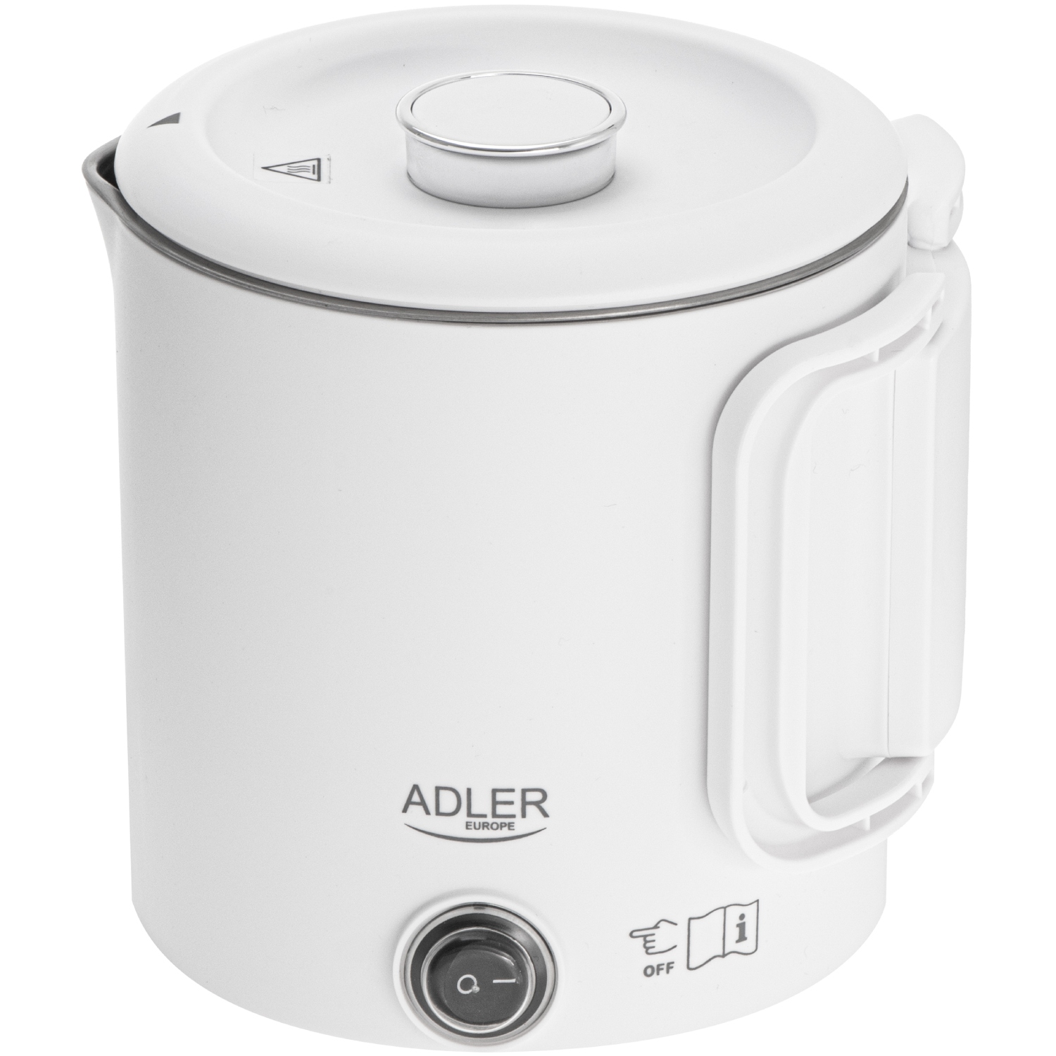 Електрочайник Adler AD 1388w дорожній 650Вт/ 0.8л/ подвійні стінки/ автовимкнення/ білий