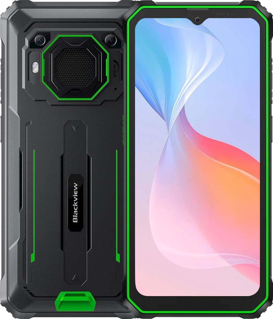 Смартфон Blackview BV6200 Pro 6.56" HD+ /6GB/128GB /Helio P35 /13000mAh/ 13+8Мп /IP69K/NFC Green