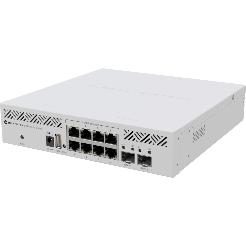 Комутатор Mikrotik CRS310-8G+2S+IN CRS310-8G+2S+IN