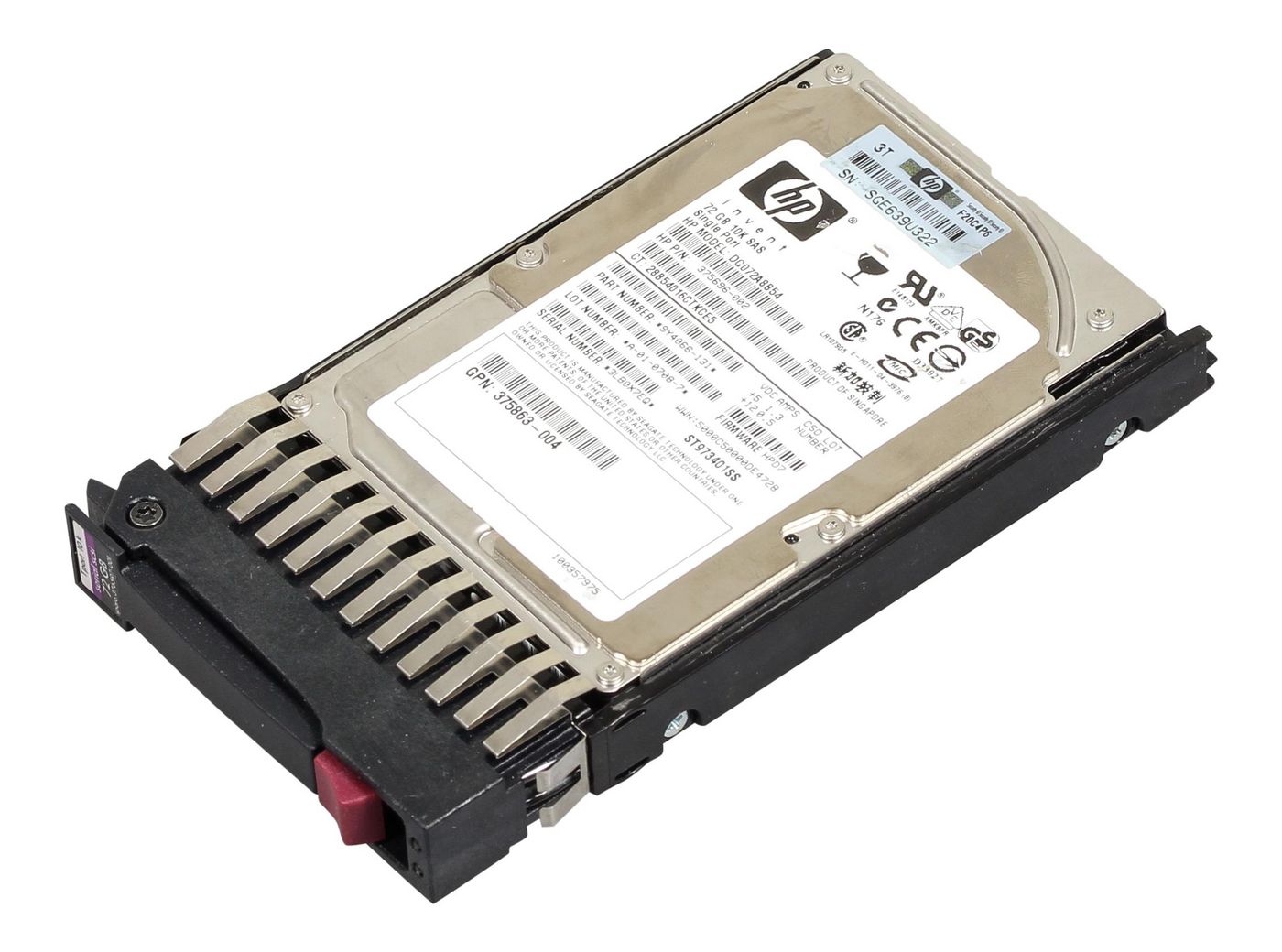 Hot-Plug 72GB 10K rpm, SFF