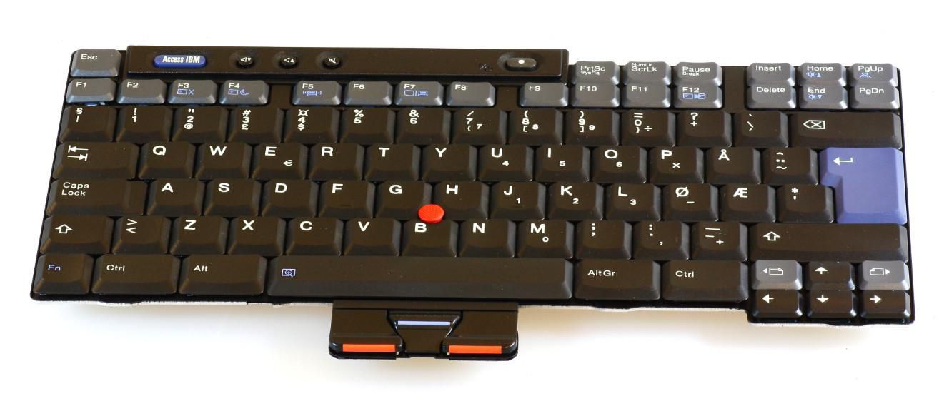 Norwegian layout keyboard