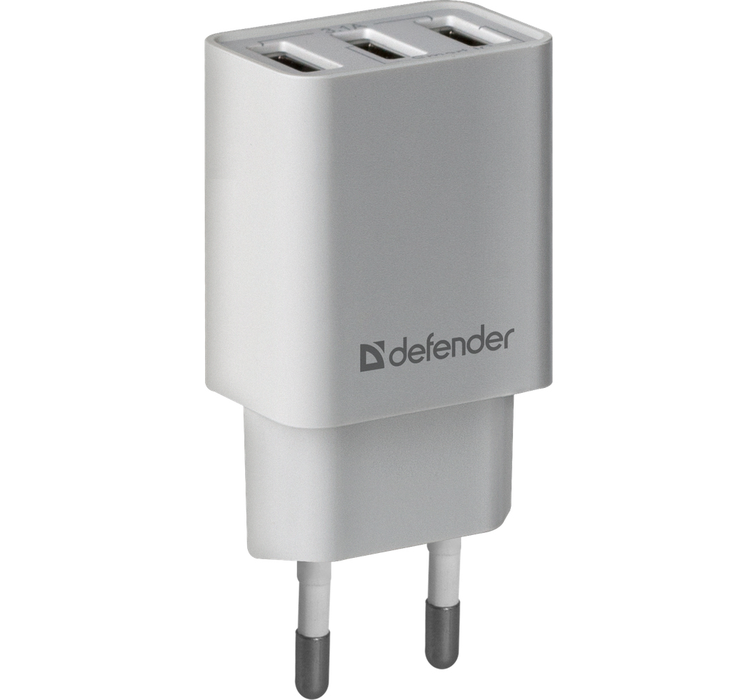 Зарядний пристрій 3xUSB 37W 3.1A білий UPA-31 Defender