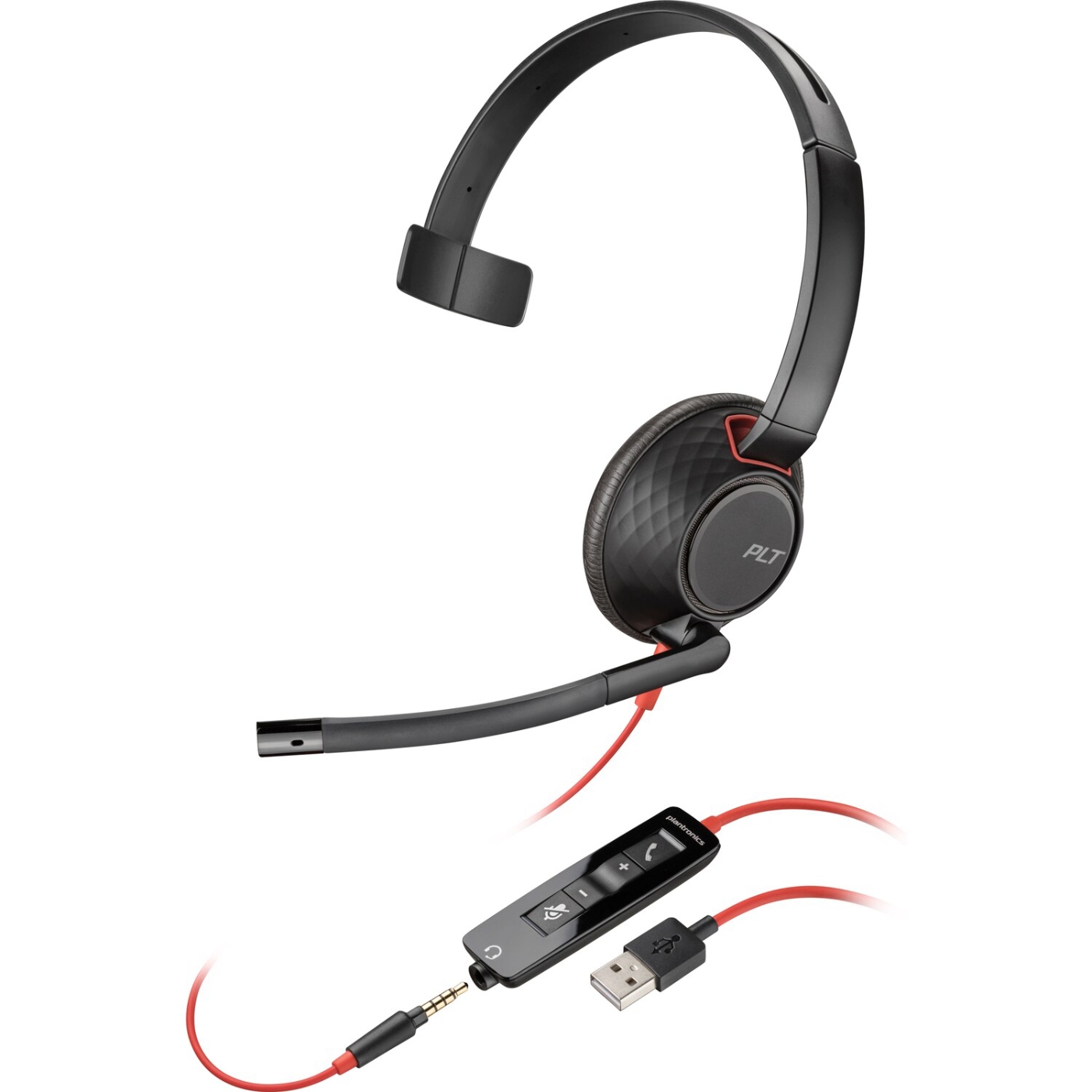Гарнітура Poly BlackWire 5210 USB-A HS Mono