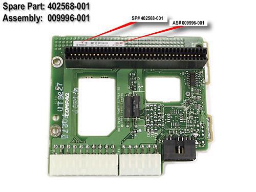 HPE Single power supply backplane (server node)