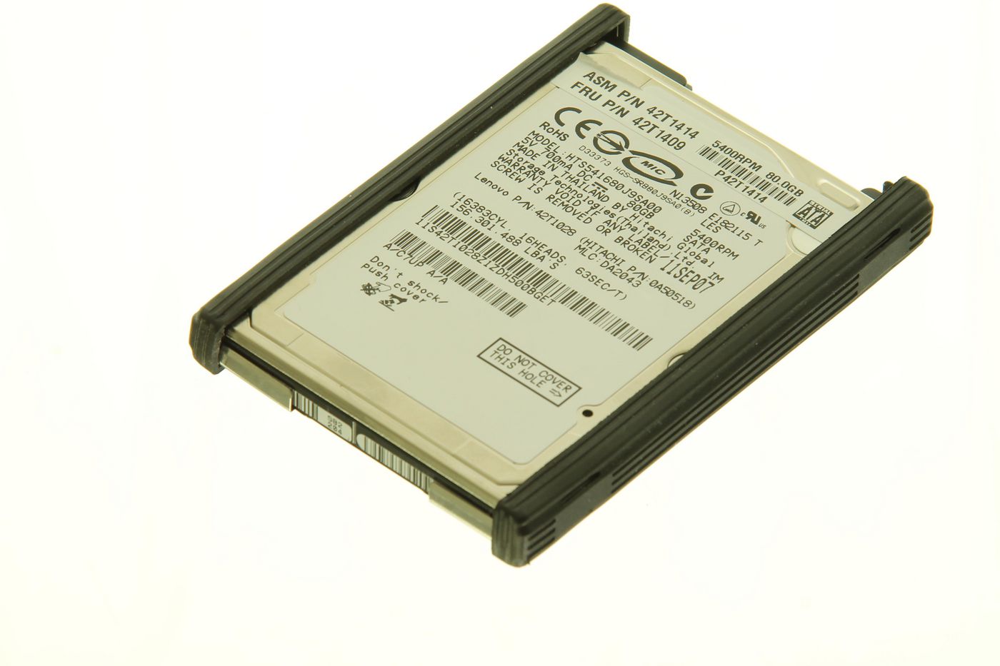 SATA 80 GB, 9.5 MM, 5,400 RPM