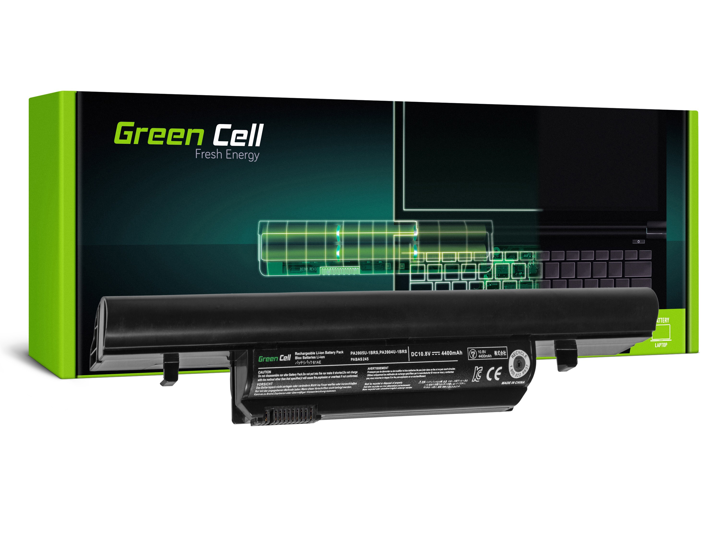 Green Cell Battery PA3904U-1BRS PA3905U-1BRS for Toshiba Satellite Pro R850, Tecra R850 R950