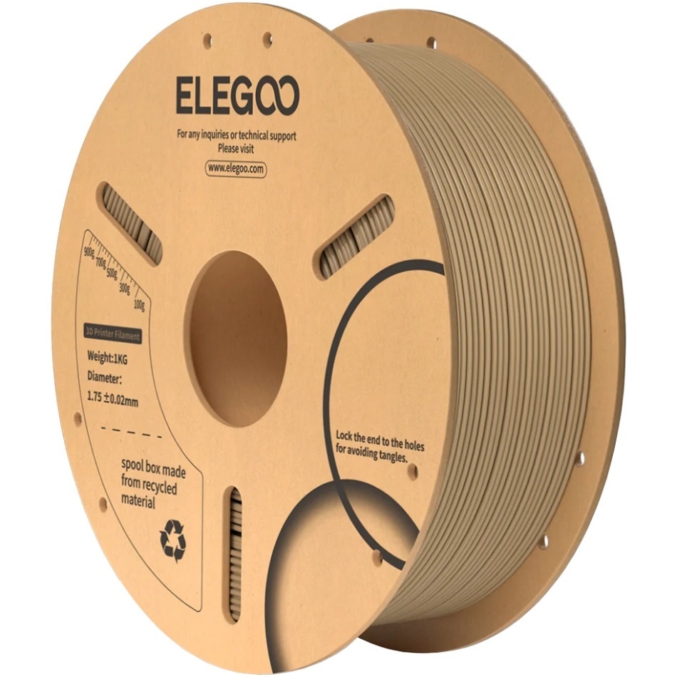 Пластик (Filament) ELEGOO PLA 1кг, 1.75мм, деревина