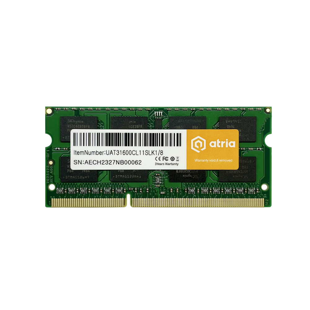 Модуль пам`ятi 8 Гб, SODIMM DDR3, 1600M Hz ATRIA (UAT31600CL11SLK1/8)