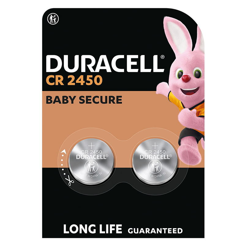 Батарейка DL2450-CR2450 літієва, DSN, блістер, 2 шт. Duracell (5012263)