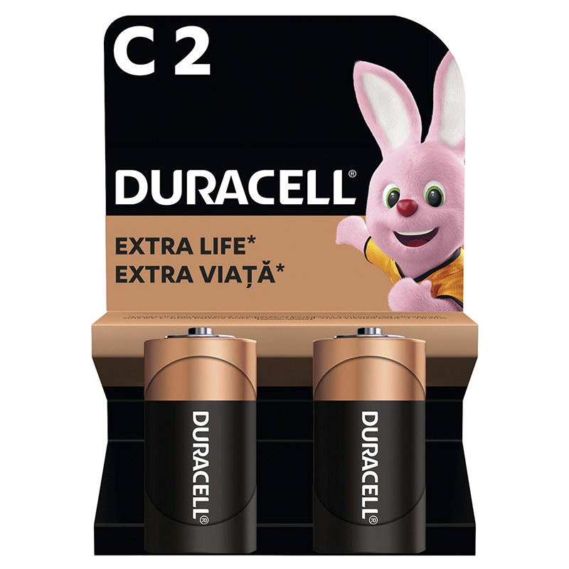 Батарейка C-LR14 лужна, MN1400 KPN, блістер, 2 шт. Duracell (5014580/5006001/5014436)