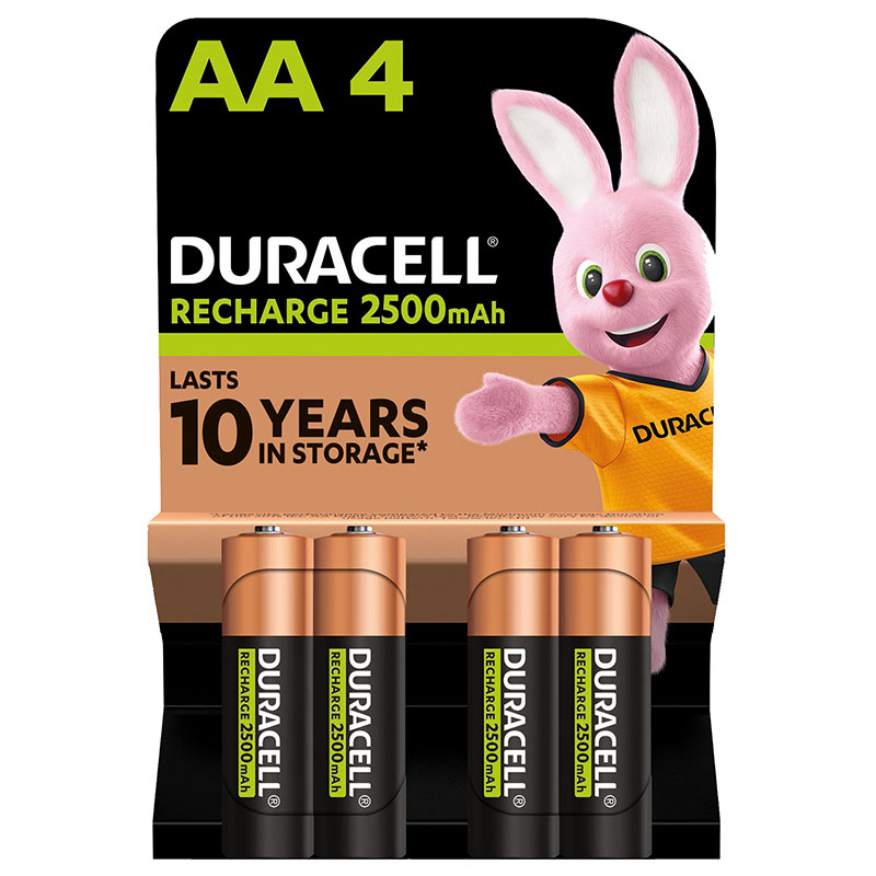 Акумулятор HR6-АА 2500 мАг, NI-MH, 4 шт. Duracell (5018825/5017764/5016999/5007308)