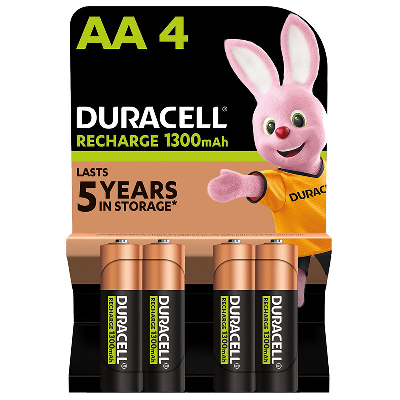 Акумулятор HR6-AA 1300 мАг, NI-MH, 4 шт. Duracell (5018826/5007324)
