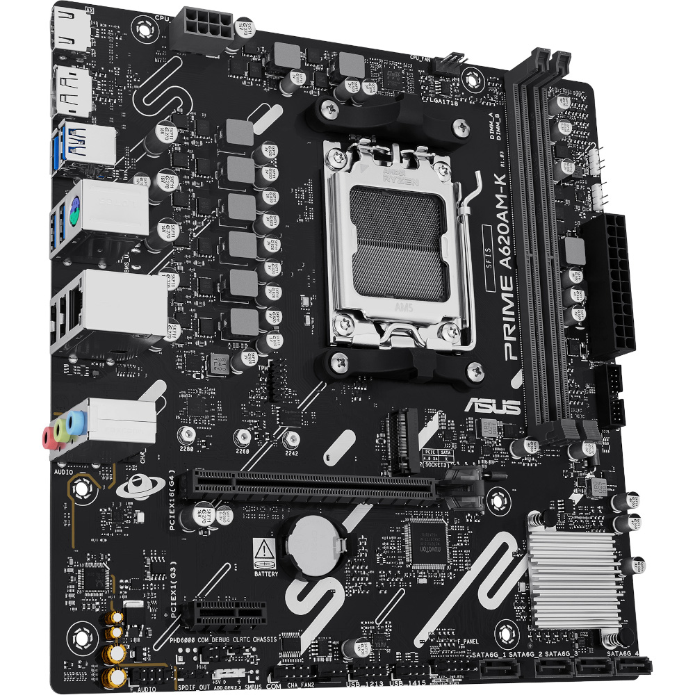 материнська плата sAM5/2DDR5/HDMI/DP/2PCIe/1M.2/4S ATA  PRIME A620AM-K
