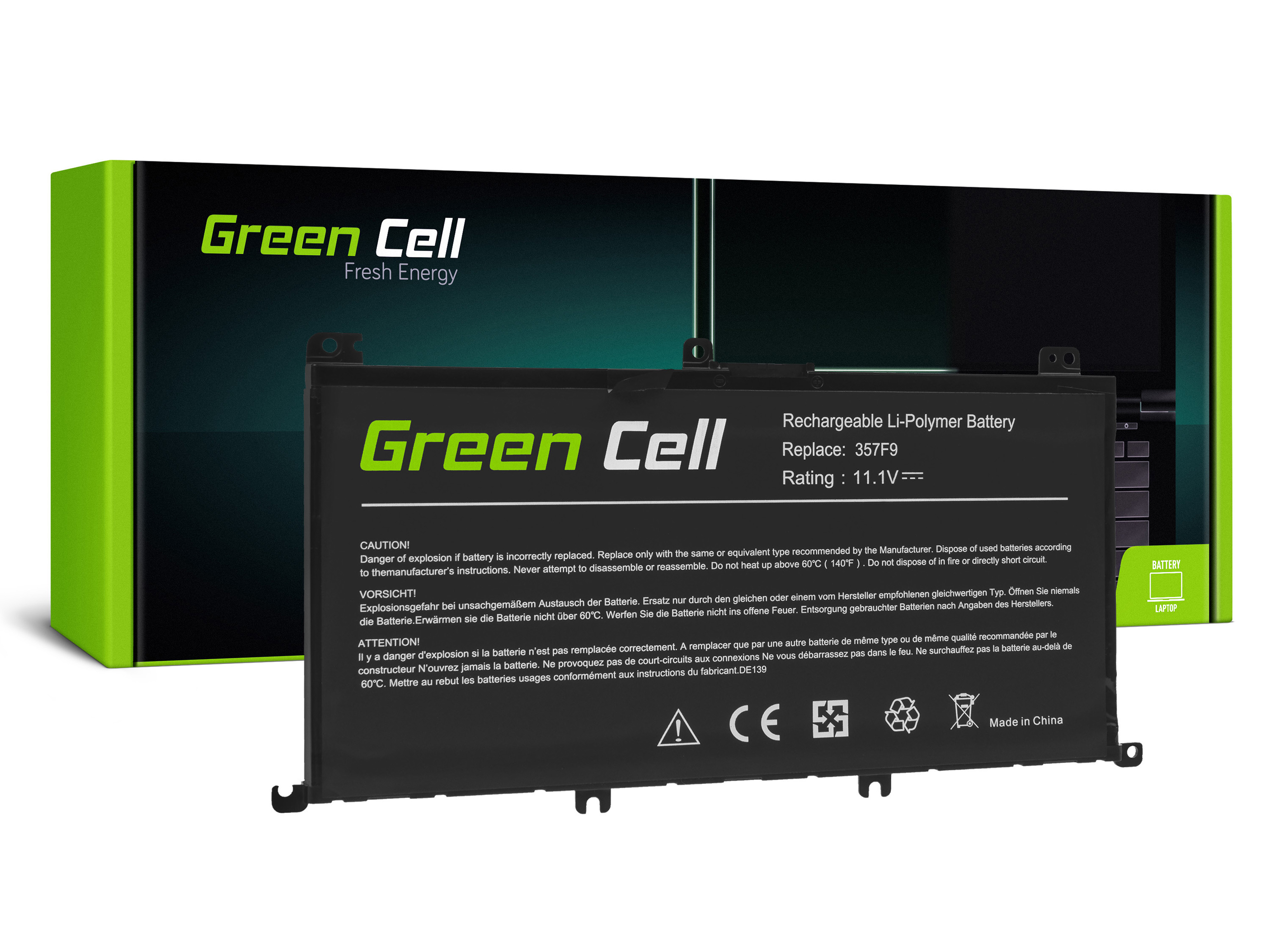 Green Cell Battery 357F9 for Dell Inspiron 15 5576 5577 7557 7559 7566 7567
