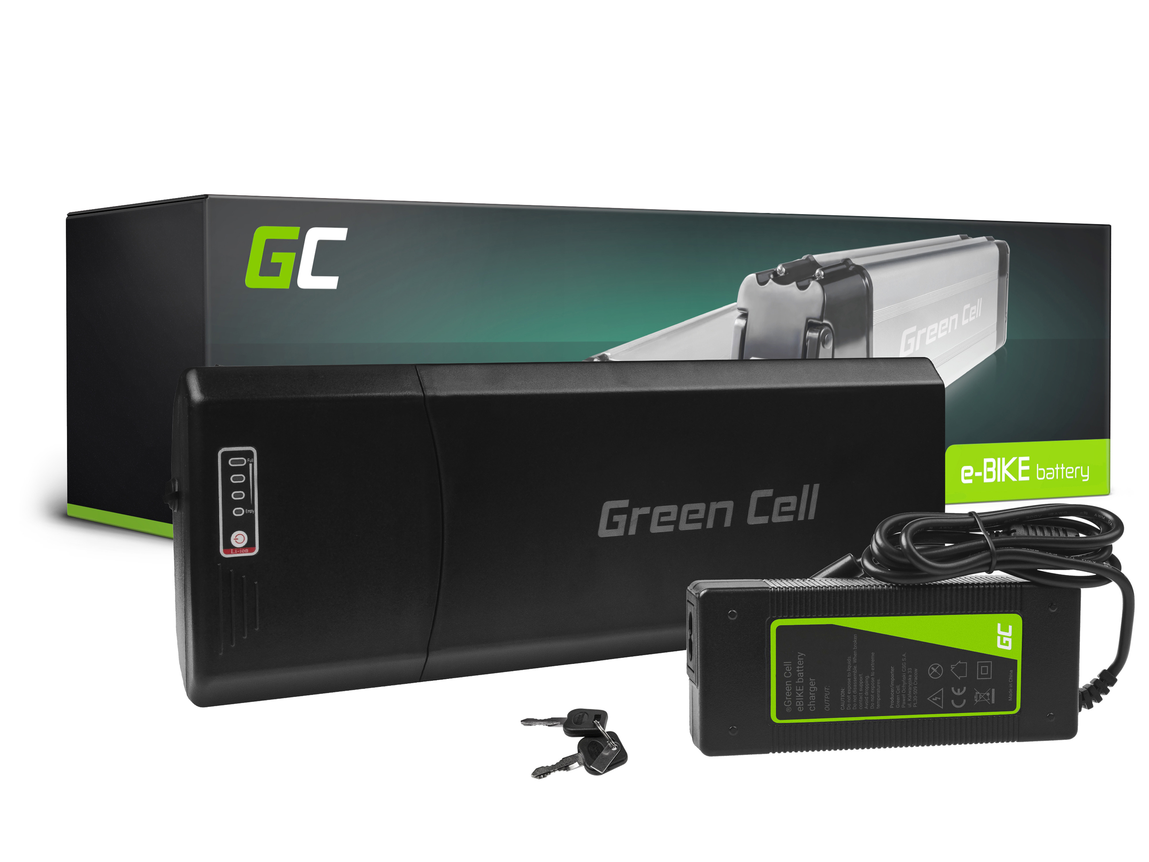 Green Cell Battery 12Ah (432Wh) for Electric Bikes E-Bikes 36V