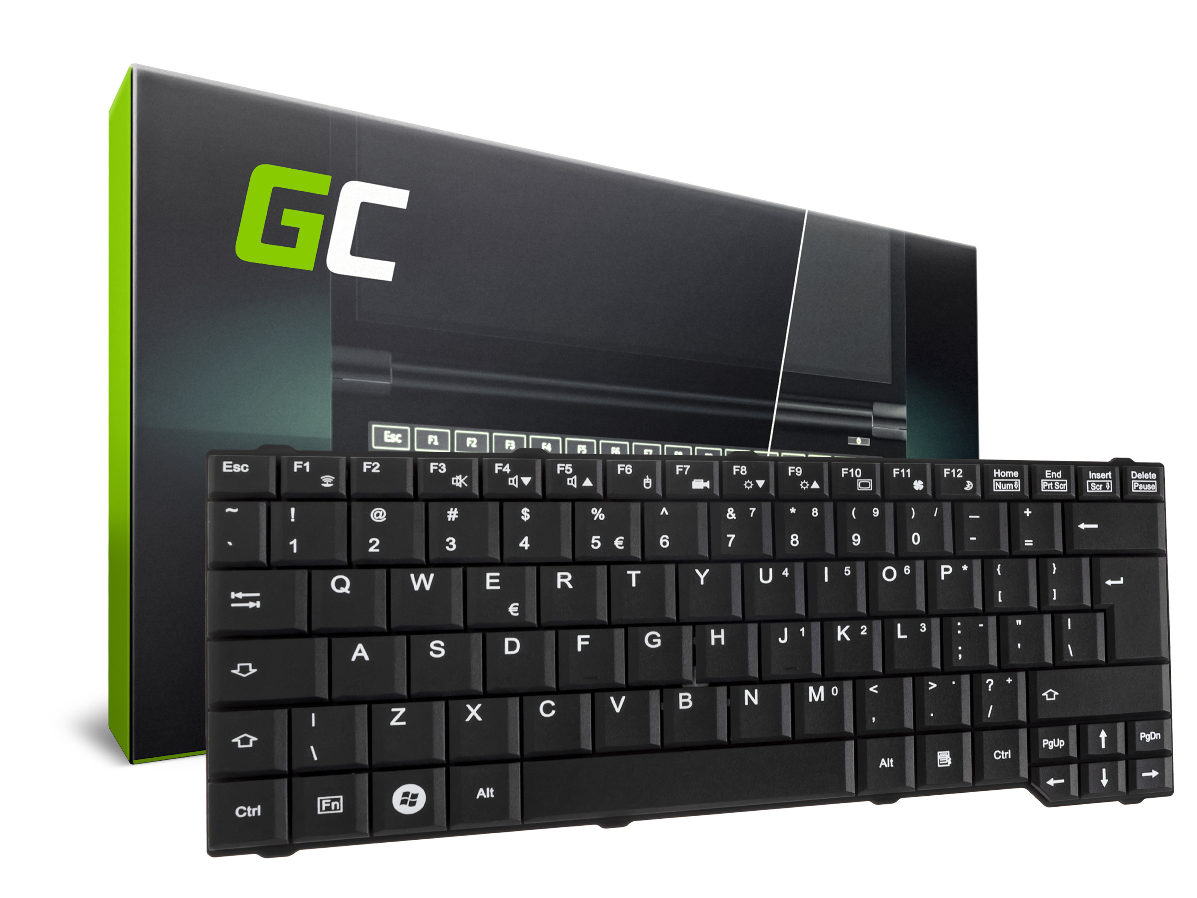 Green Cell ® Keyboard for Laptop Fujitsu-Siemens Celsius H265 H270