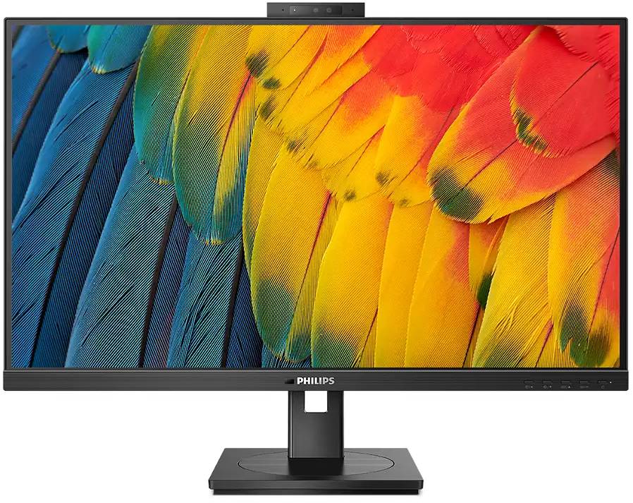 TFT 27" Philips 27B1U5601H, QHD, IPS, 75Гц, HDMI, DP, USB-C, RJ-45, USB-hub, cam, HAS, Pivot,