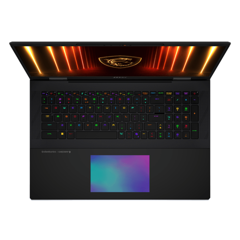 ноутбук 18_4KI/U9-285HX/64/2TB+2TB SSD/RTX 5080 16 GB/W11P/BL Cherry Mech P-Key RGB Steel/Black Titan 18 HX AI A2XWIG-269UA