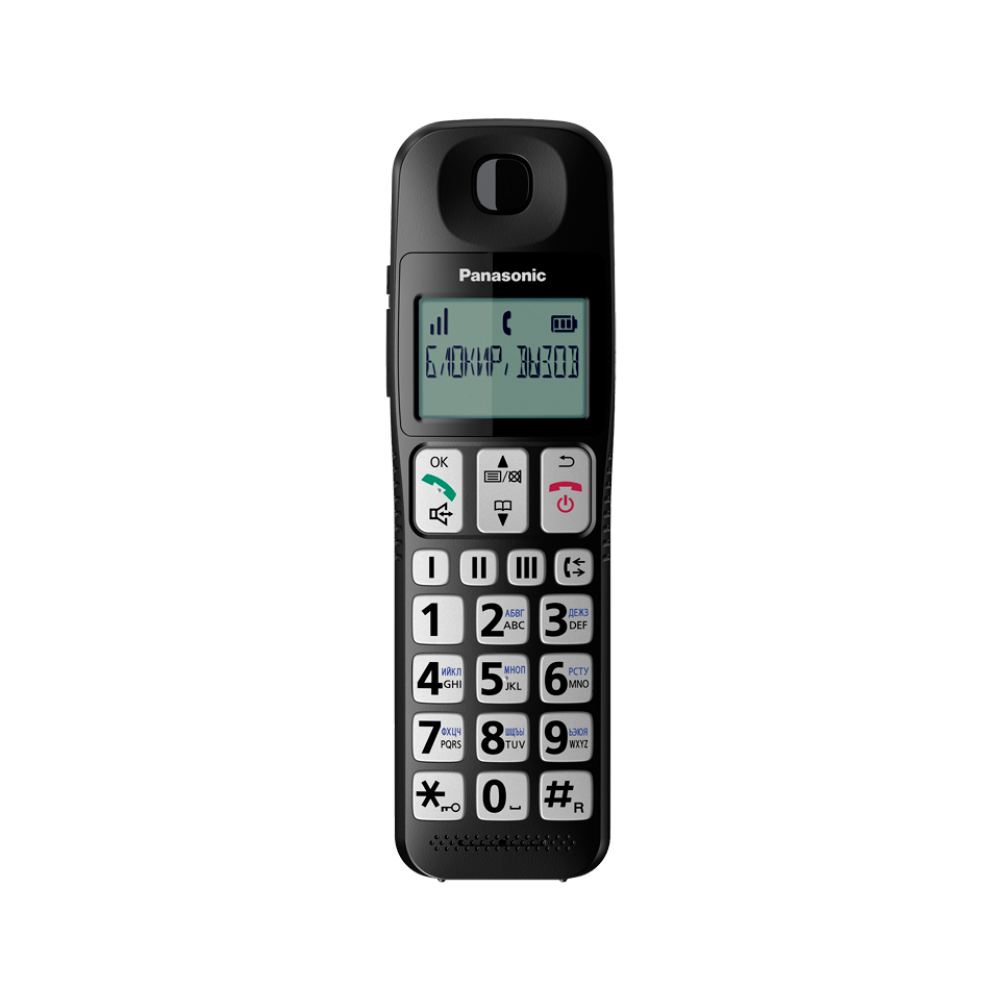 Радіотелефон DECT (чорний) KX-TGE110UCB