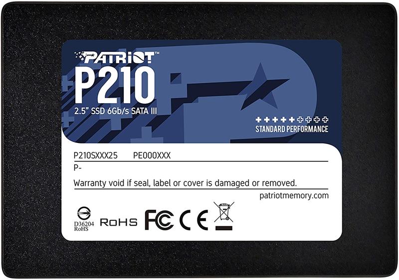 Накопичувач SSD 512GB, 2.5", SATA  Patriot (P210S512G25)