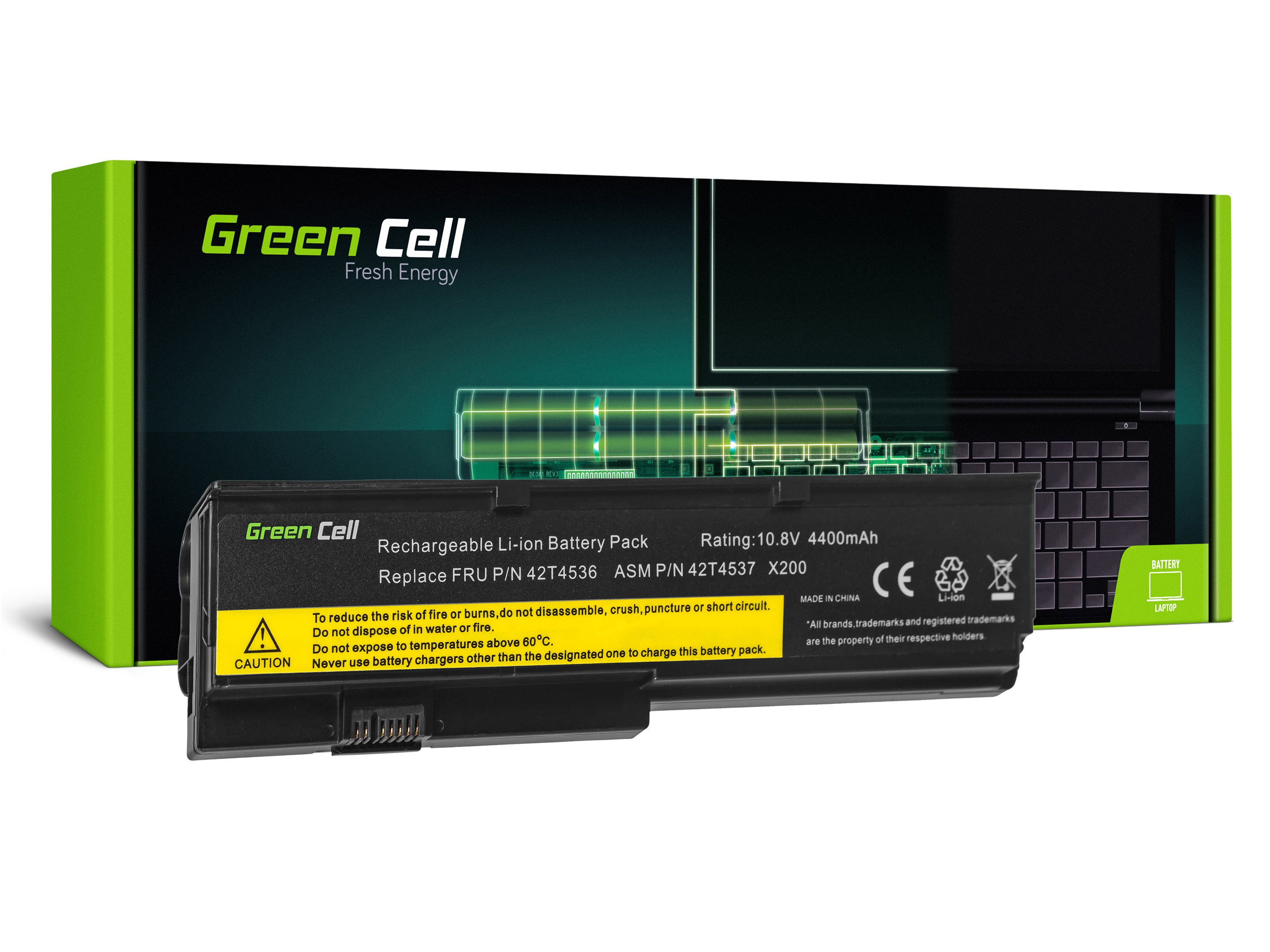 Green Cell Battery 42T4650 for Lenovo ThinkPad X200 X201 X200s X201i