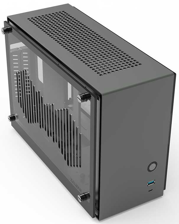 Корпус M2 Mini без БЖ, mITX, сірий Zalman (M2MINIGREY)