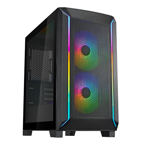 Корпус Fara FA312Z-BG без БЖ, mATX, чорний SilverStone (SST-FA312Z-BG)