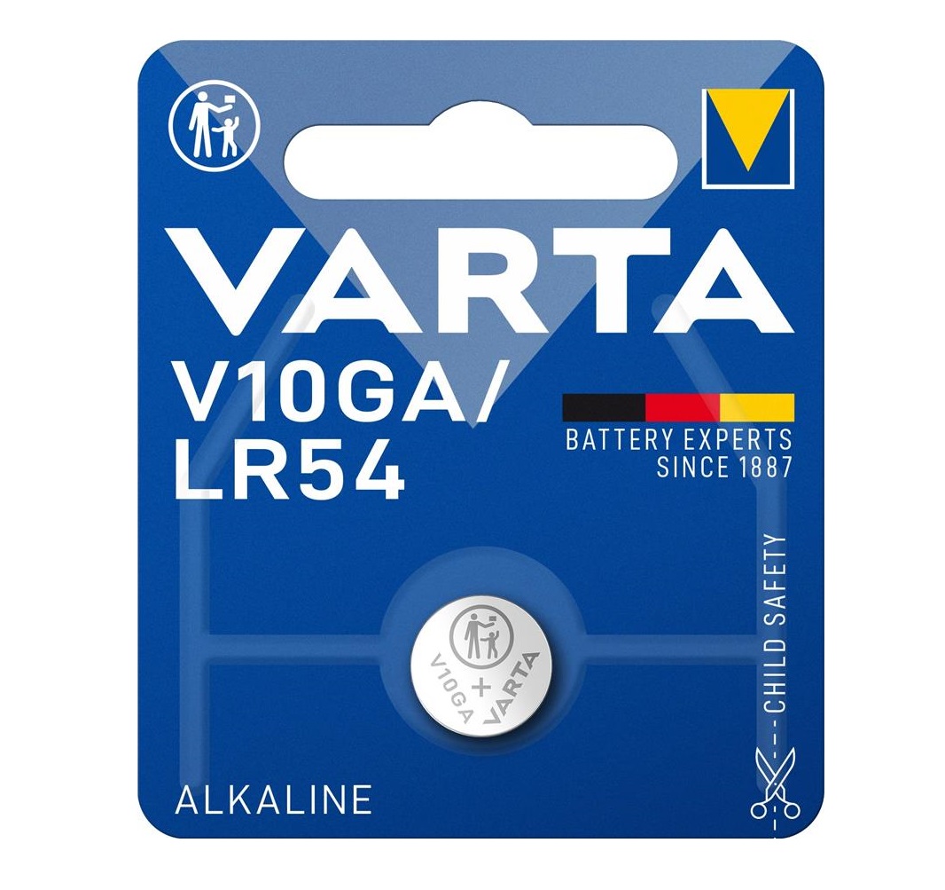 Батарейка V10 GA-LR54 лужна, блістер, 1 шт. Varta (04274101401)