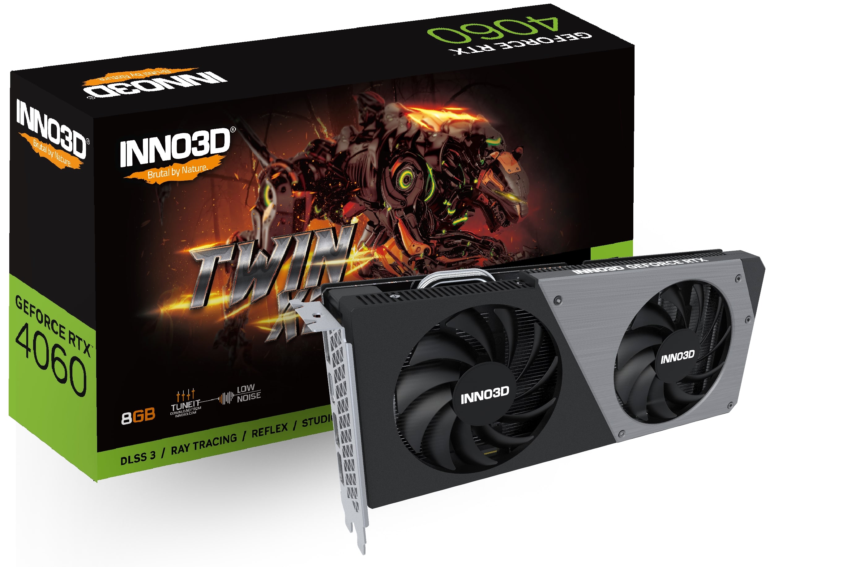 Відеокарта GeForce RTX 4060 8GB, GDDR6 INNO3D (N40602-08D6-173051N)
