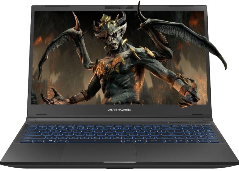 Ноутбук RG4060-15 15.6FHD IPS, Intel i7-13700H, 32GB, F1TB, NVD4060-8, DOS, чорний Dream Machines (RG4060-15UA27)