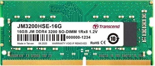 Пам'ять ноутбука 16GB, DDR4 Transcend (JM3200HSE-16G)