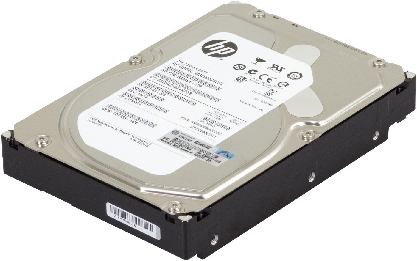 HPE HDD 2TB 7200rpm SATA 3.5" 6G MDL NHP