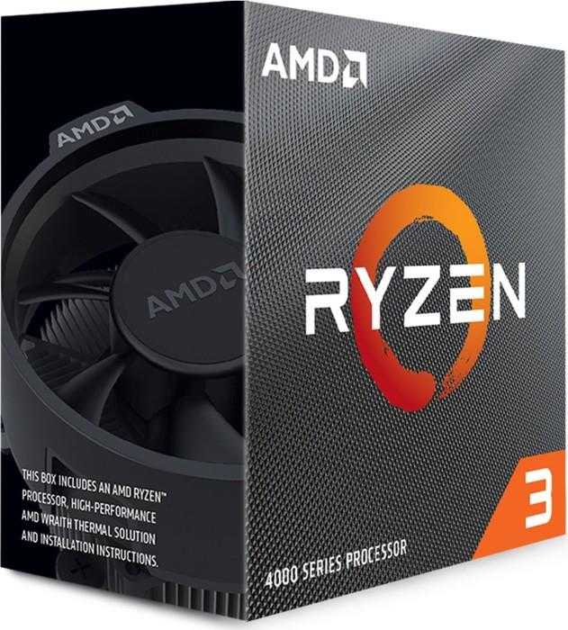 Процесор Ryzen 3 4100 4C/8T 3.8/4.0GHz Boost 4Mb AM4 65W Wraith Stealth cooler Box  AMD (100-100000510BOX)