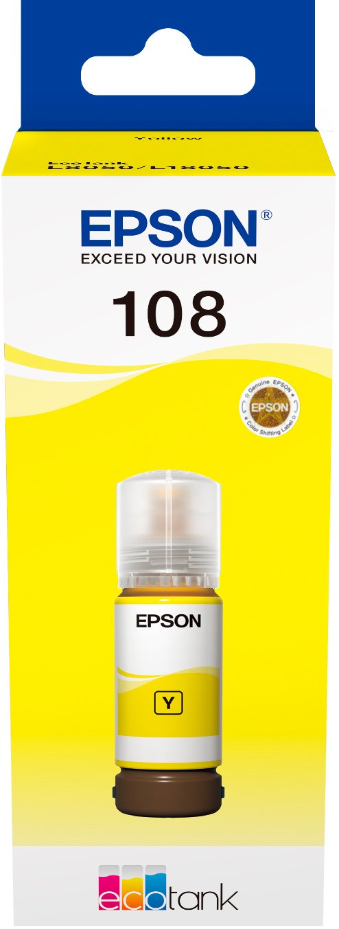 Чорнило 108 жовті, 70 мл Epson (C13T09C44A)