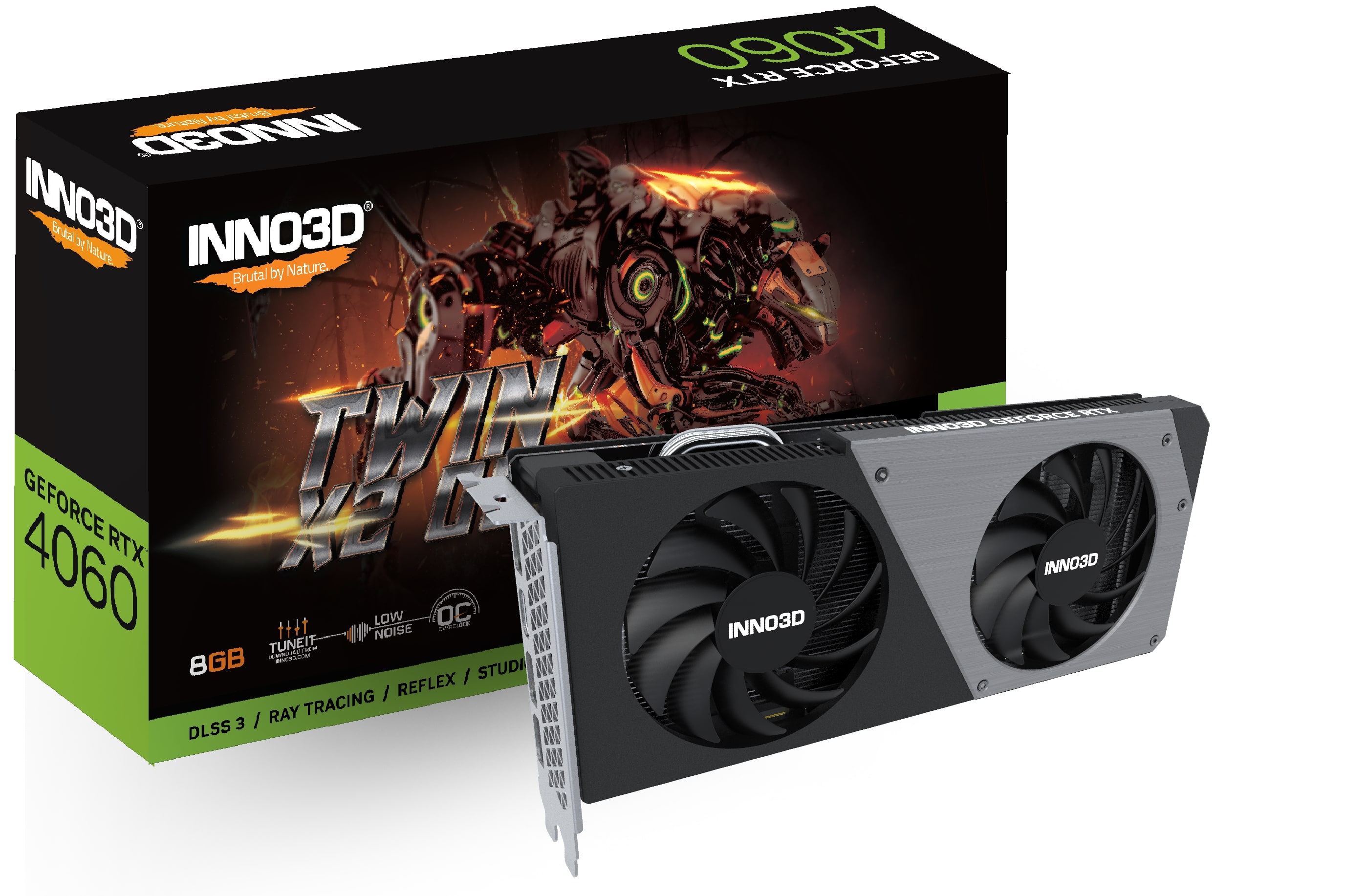 Відеокарта GeForce RTX 4060 8GB, GDDR6 INNO3D (N40602-08D6X-173051N)