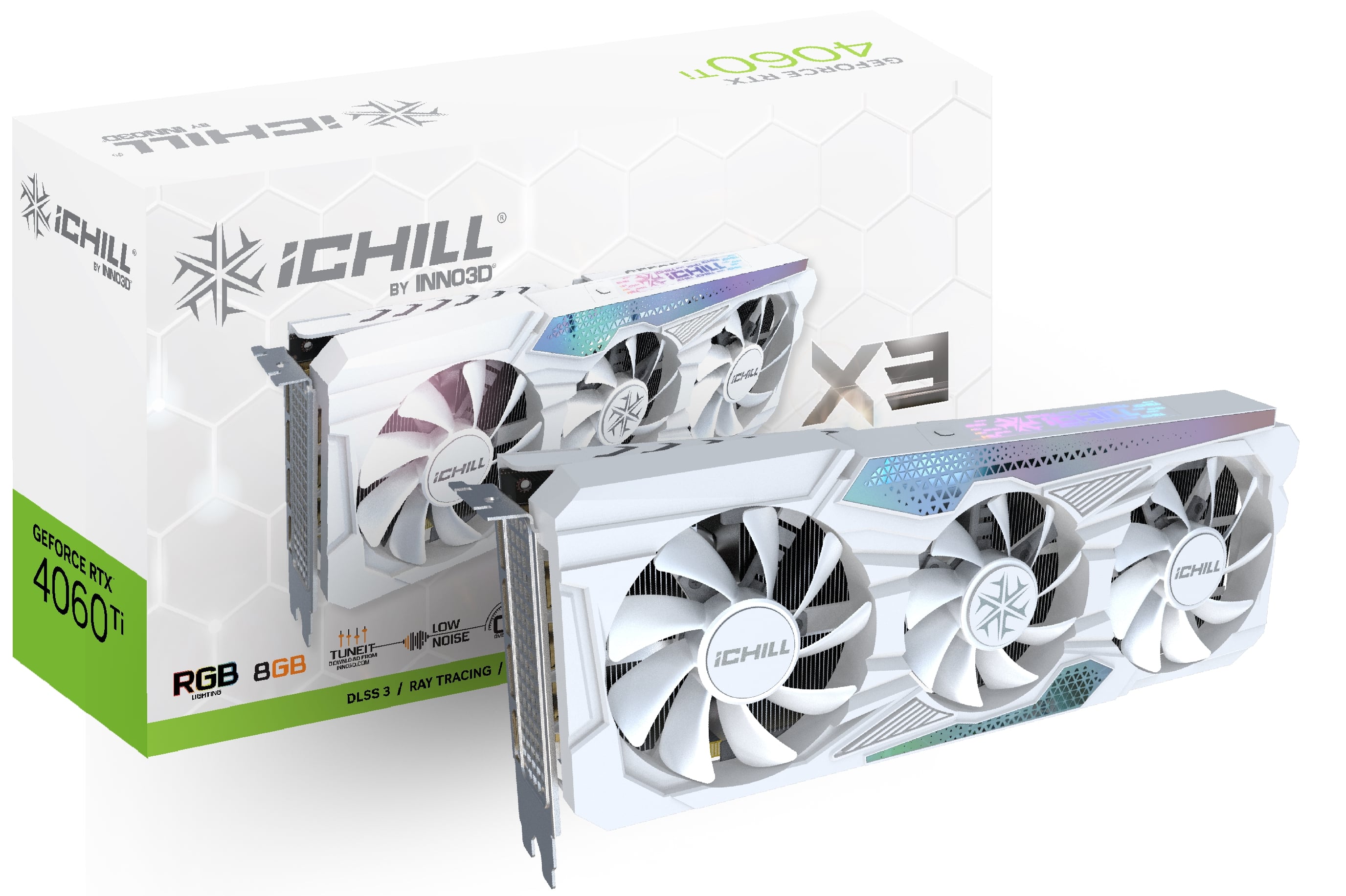 Відеокарта GeForce RTX 4060 Ti 8GB, GDDR6 INNO3D (C406T3-08D6X-17113280)