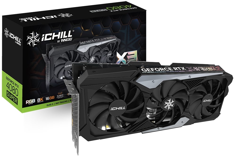 Відеокарта GeForce RTX 4080 Super 16GB, GDDR6X INNO3D (C408S3-166XX-187049H)